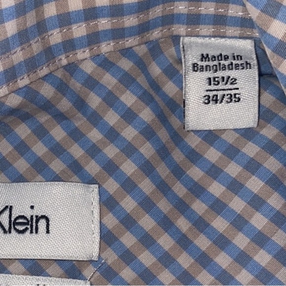 Calvin Klein Prima Cotton Button Down Shirt - Picture 4 of 7